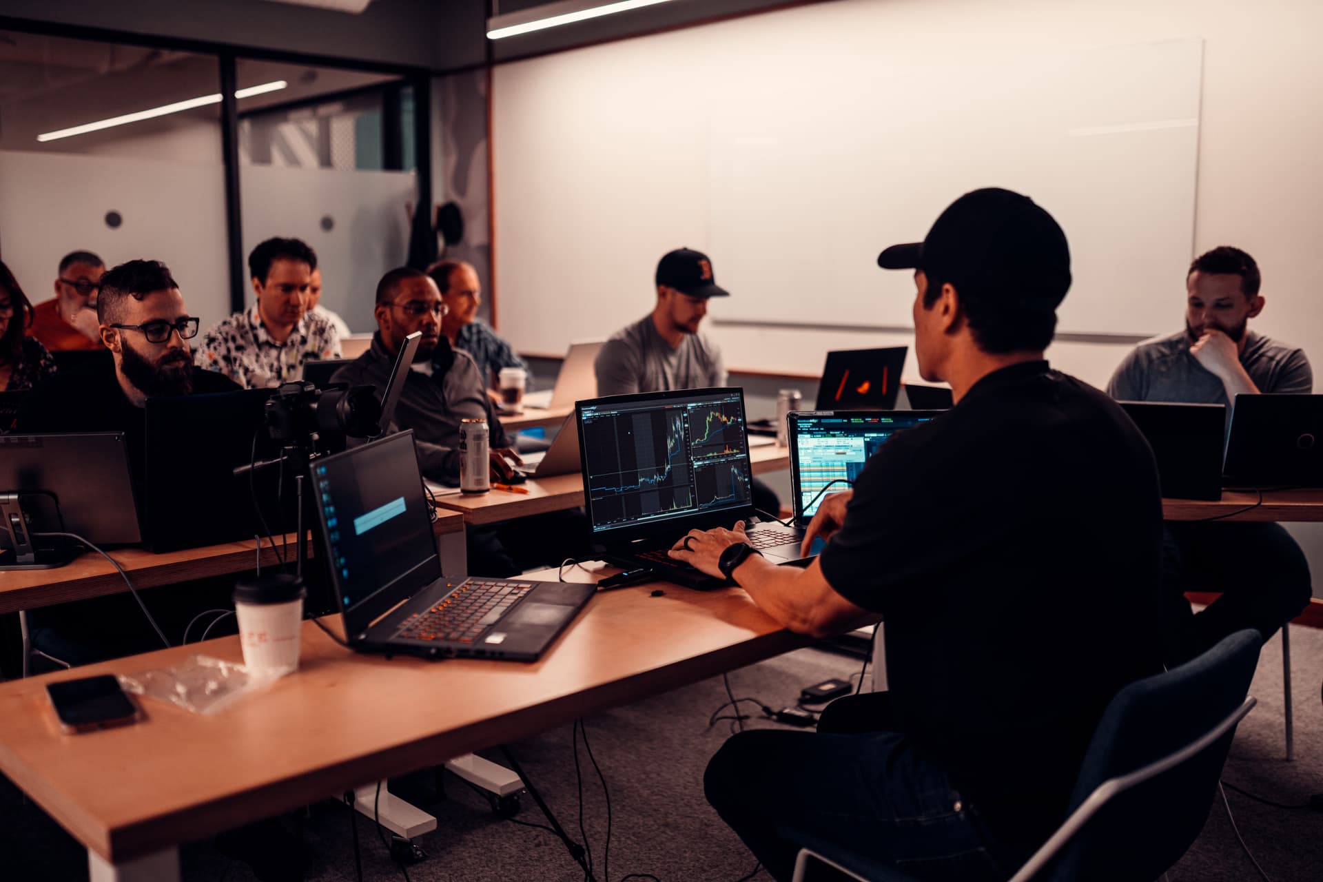 Roland teaching during a live session